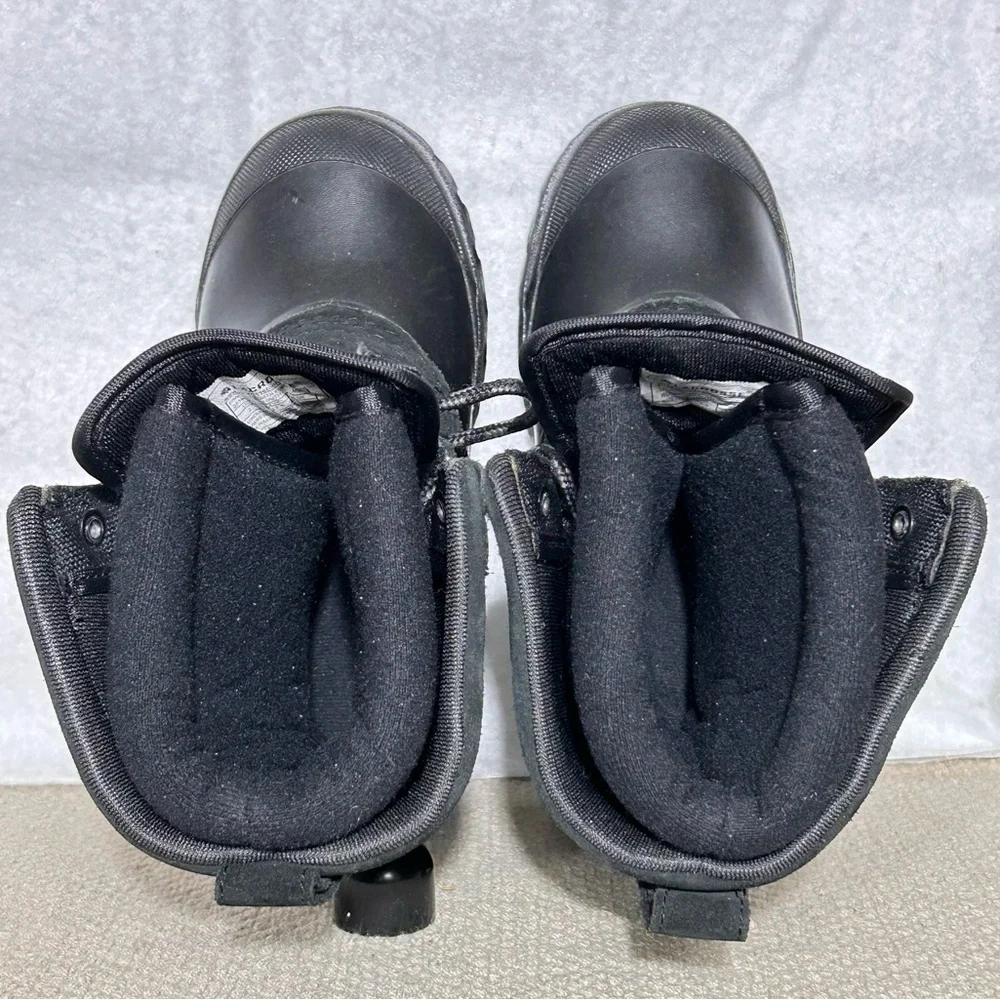 Lacrosse Kids Black PineTop Leather/Nylon Upper Lace Winter Snow Boots SZ US 2